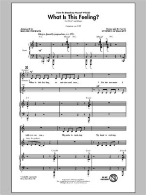 what is this feeling sheet music How does one capture the essence of emotions in written form?